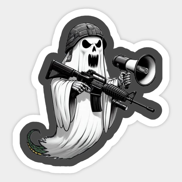 Psyop ghost Sticker by TheosT's